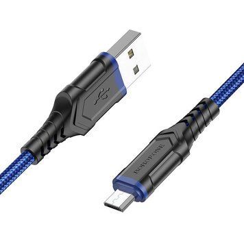 Кабель для зарядки MicroUSB Android BOROFONE BX67 |1м| Синій