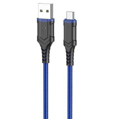 Кабель для зарядки MicroUSB Android BOROFONE BX67 |1м| Синій