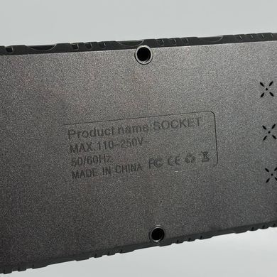 Подовжувач мережевий переноска 6м на 6 розеток + 3USB UA Power F17U Чорний 48636