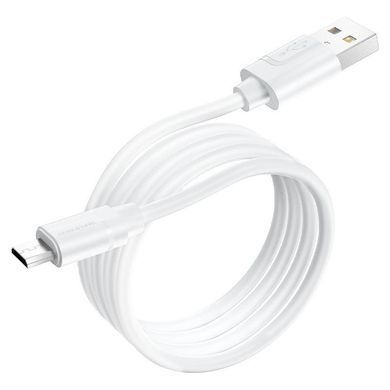 Кабель для зарядки MicroUSB Android BOROFONE BX55 1m 2.4A Білий
