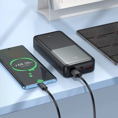 Павербанк із швидкою зарядкою 22.5W 20000mAh HOCO J136A 2USB/1Type-C, 22.5W+PD20W Чорний