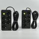Подовжувач мережевий переноска 6м на 6 розеток + 3USB UA Power F17U Чорний 48636