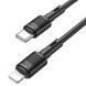 Кабель для телефона із швидкою зарядкою Type-C to&nbsp;Lightning Apple iPhone HOCO X83 Victory 100см 20W Чорний