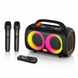 Колонка з мікрофонами Sing-e ZQS-L19 караоке колонка портативна Bluetooth колонка 60W бездротова колонка з мікрофонами