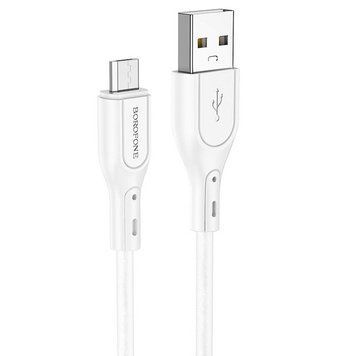 Кабель для зарядки MicroUSB Android BOROFONE BX66 1м Білий