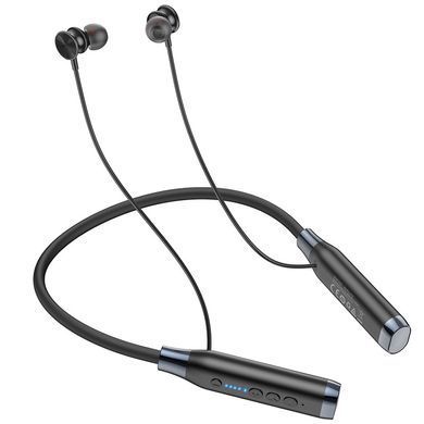 Бездротові навушники з мікрофоном вакуумні bluetooth для бігу для спорту з MicroSD картою пам'яті HOCO ES62 Pretty Чорний