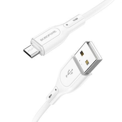 Кабель для зарядки MicroUSB Android BOROFONE BX66 1м Білий