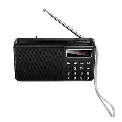 Портативне радіо з Bluetooth, FM, AM, MP3 та ліхтариком HOCO HI50 Чорний
