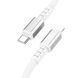 Кабель для телефона із швидкою зарядкою Type-C to&nbsp;Lightning Apple iPhone HOCO X85 Strength 100см 20W Білий