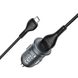 Автомобільна зарядка з швидкою зарядкою QC3.0 + MicroUSB кабель HOCO Z43 1USB, 3A, QC, 18W Чорний