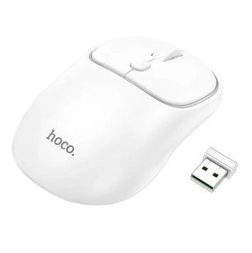 Мишка безпровідна блютуз HOCO GM25 1600 DPI,BT5.2/2.4G Білий