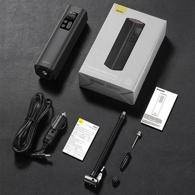 Портативний компресор для автомобіля машини BASEUS Super Mini 30L/Min, 12V, 150psi, 3m cable (CRCQ000001)