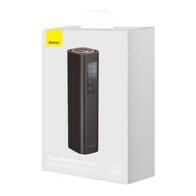 Портативний компресор для автомобіля машини BASEUS Super Mini 30L/Min, 12V, 150psi, 3m cable (CRCQ000001)