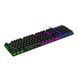 Ігрова клавіатура провідна з RGB-підсвічуванням HAVIT HV-KB101L 104 клавіши Чорний