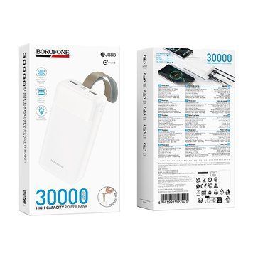 Павербанк 30000 повербанк 30000 BOROFONE BJ88B power bank для роутера павер банк 30000