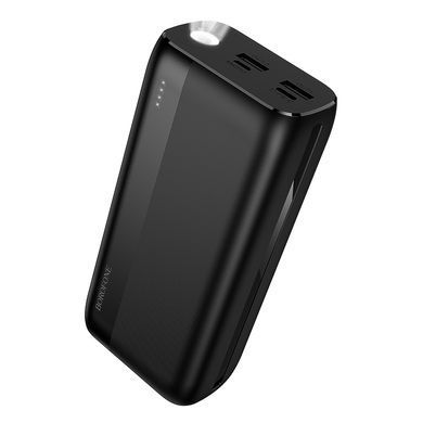 Павербанк 30000mAh з вбудованим ліхтарем BOROFONE BJ86A 2USB Чорний