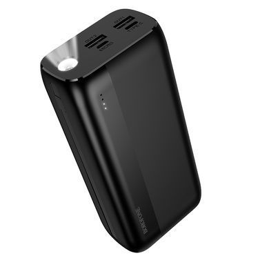 Павербанк 30000mAh з вбудованим ліхтарем BOROFONE BJ86A 2USB Чорний