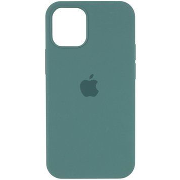 Силіконовий Чохол на iPhone 13 Pro 6.1" із закритим низом Silicone Case 100% Original Темно-зелений
