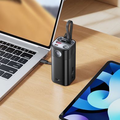 Павербанк 20000 повербанк 20000 зі швидкою зарядкою 65W HOCO Q59 power bank для роутера павер банк 20000 з кабелями