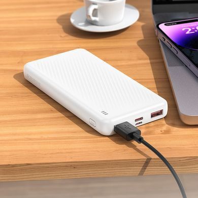 Павербанк повербанк зі швидкою зарядкою 22.5W BOROFONE BJ56 2USB/Type-C, 10000mAh Чорний