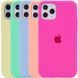 Силіконовий Чохол на iPhone 13 Pro 6.1" із закритим низом Silicone Case 100% Original Темно-зелений