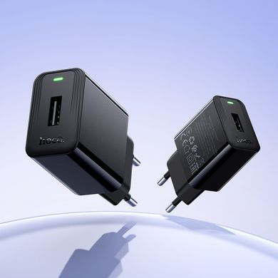 Зарядний пристрій з кабелем USB to Type-C HOCO CS91A 1USB Чорний