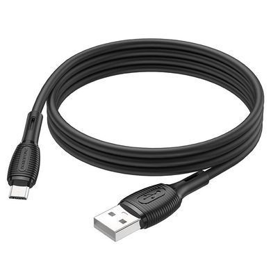 Кабель для зарядки MicroUSB Android BOROFONE BX86 |1м/2.4A| Чорний