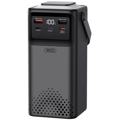 Павербанк 50000 mAh з швидкою зарядкою 22.5W XO PR286 повербанк 50000mAh повер банк з ліхтарем power bank з кабелями