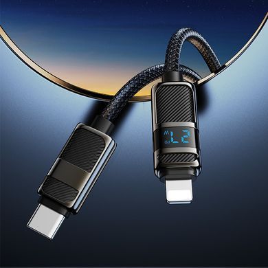 Кабель для швидкої зарядки та передачі даних Type-C на Lightning HOCO U137 27W, 1.2 м Білий