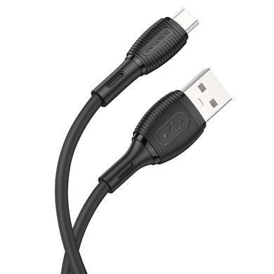 Кабель для зарядки MicroUSB Android BOROFONE BX86 |1м/2.4A| Чорний