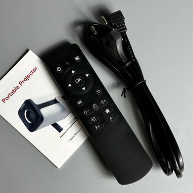 Проектор K3N 8K HDR Android 12, Bluetooth + WiFi, 1ГБ + 8ГБ, 1080P Чорно-білий 54835