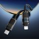 Кабель для швидкої зарядки та передачі даних Type-C на Lightning HOCO U137 27W, 1.2 м Білий