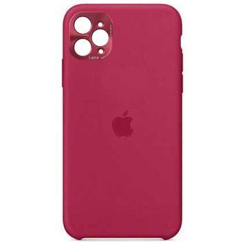 Силіконовий Чохол на iPhone 11 Pro 5.8" Metal Camera Lens Марсала