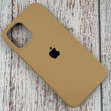 Силіконовий Чохол на iPhone 13 Pro 6.1" із закритим низом Silicone Case 100% Пісочний