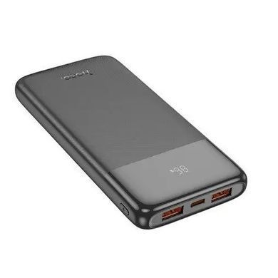 Павербанк PowerBank зі швидкою зарядкою 22.5W 10000mAh HOCO J121 2USB/1Type-C, 22.5W+PD20W Чорний