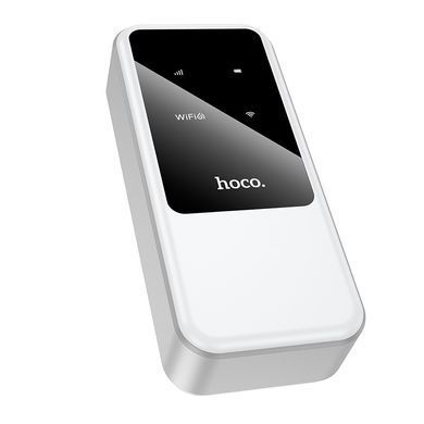 Портативний Wi-Fi роутер HOCO HI42 150Mbps, 2&times;2000mAh Білий