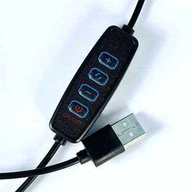 Настільна лампа на струбцині з USB-живленням та 3 режимами світіння |3000-6500К| Чорний 53708
