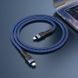 Кабель для телефона із швидкою зарядкою Type-C to&nbsp;Lightning Apple iPhone HOCO U110 120см 20W Синій