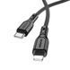 Кабель для зарядки із швидкою зарядкою Type-C to Lightning Apple BOROFONE BX66 1м/PD 20W Чорний