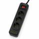 Мережевий подовжувач 6м на 3 розетки + 3USB + Type-C UA Power F23U мережевий фільтр з USB 54800