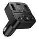 Автомобільний FM-трансмітер модулятор зі швидкою зарядкою HOCO E87 Delta 35W 2USB + Type-C Чорний