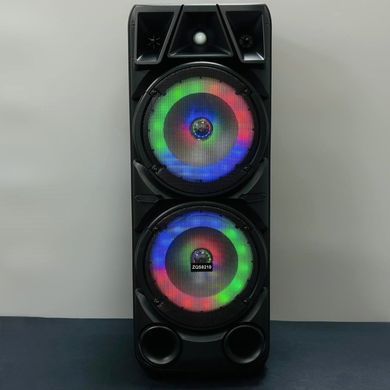 Безпровідна караоке колонка з мікрофоном, пультом та RGB-підсвічуванням Sing-e ZQS8210 Чорний 38596