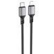 Кабель для зарядки із швидкою зарядкою Type-C to Lightning Apple BOROFONE BX83 1м/PD 20W Чорний