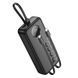 Павербанк зі швидкою зарядкою 22.5W та вбудованими кабелями Lightning/Type-C 20000mAh HOCO J132A 22.5W+PD20W Чорний