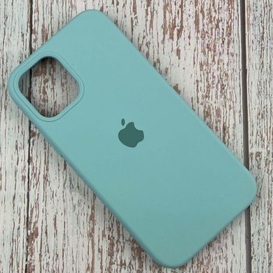 Силіконовий Чохол на iPhone 13 Pro 6.1" із закритим низом Silicone Case 100% Original Блакитний