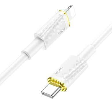 Кабель c поддержкой быстрой зарядки Apple iPhone Type-C to Lightning HOCO U109 1.2M, 20W Білий