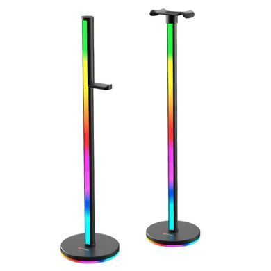 Підставка для навушників MEETION BK300 з RGB-підсвіткою 52 см Чорний 59550