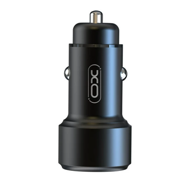 Автомобільний зарядний пристрій з швидкою зарядою XO CC42 |1USB/1Type-C, 38W, PD20W+QC3.0 18W| Чорний
