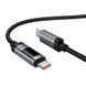 Кабель Type-C to Type-C з швидкою зарядкою 240W та цифровим дисплеєм HOCO U148 1.2м Чорний