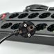 Мережевий подовжувач 2м на 5 розеток + 3USB + Type-C UA Power F25U мережевий фільтр з USB 63258
